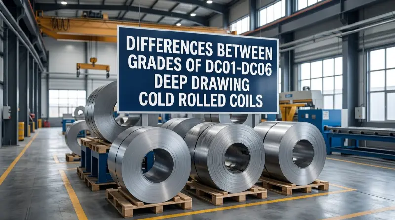 Diferencias entre los grados de bobinas laminadas en frío de embutición profunda DC01-DC06