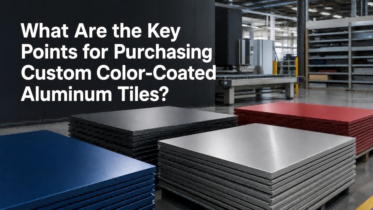 ¿Cuáles son los puntos clave para comprar losetas de aluminio revestidas de colores personalizadas?